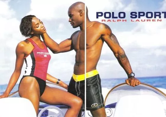 Campaña de publicidad de polo sport entre Naomi Campbell y Tyson 