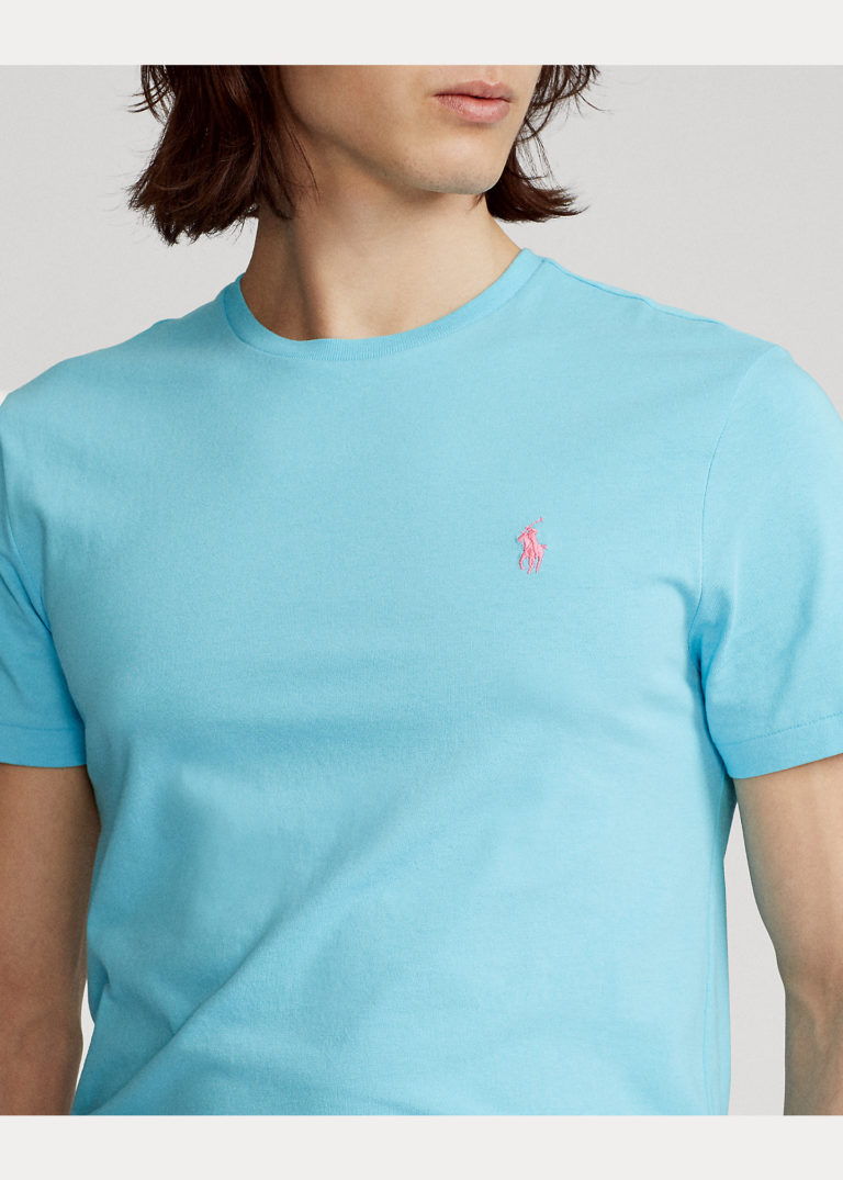 Camiseta básica Ralph Lauren de punto Custom Slim Fit