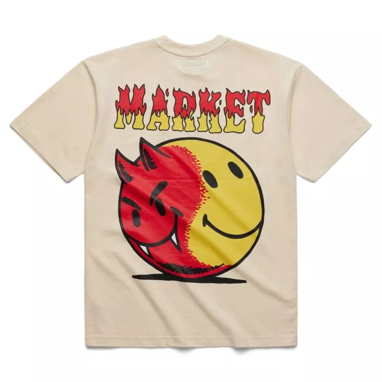 Camiseta Good & Evil t-shirt crema Market