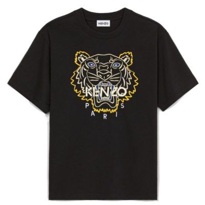 Camiseta Embroidered tiger t-shirt Kenzo negro