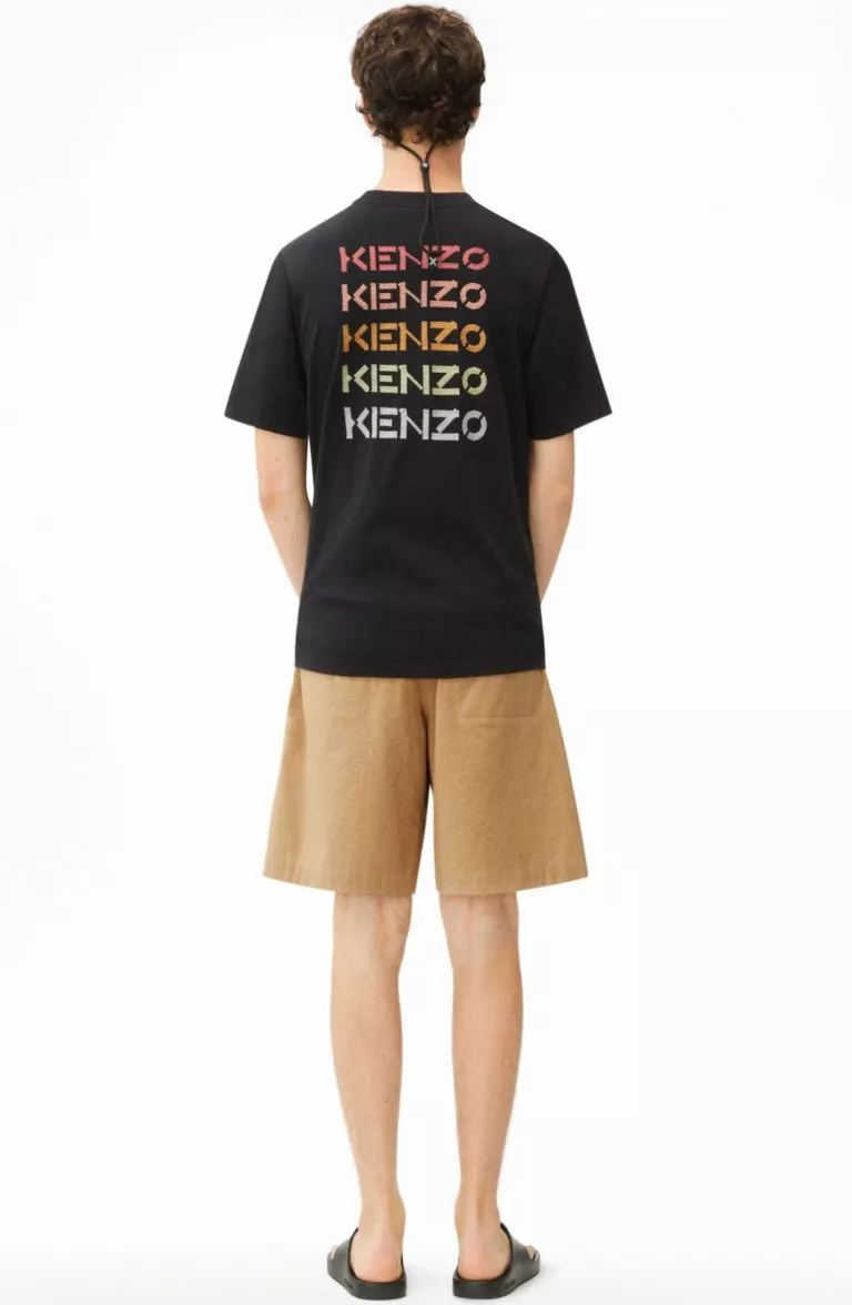 Camiseta logo tee Kenzo negra