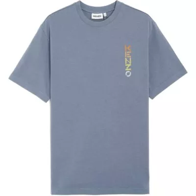 Camiseta logo tee Kenzo azul gris