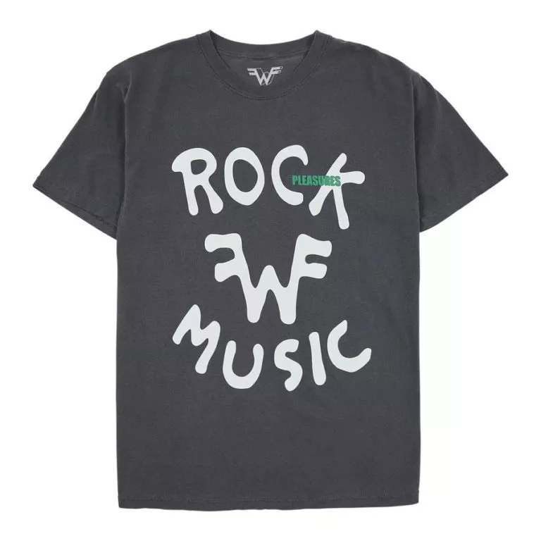Camiseta Rock washed tee Pleasures x Weezer
