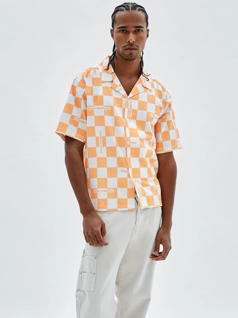 Camisa Checker ss shirt Guess Originals