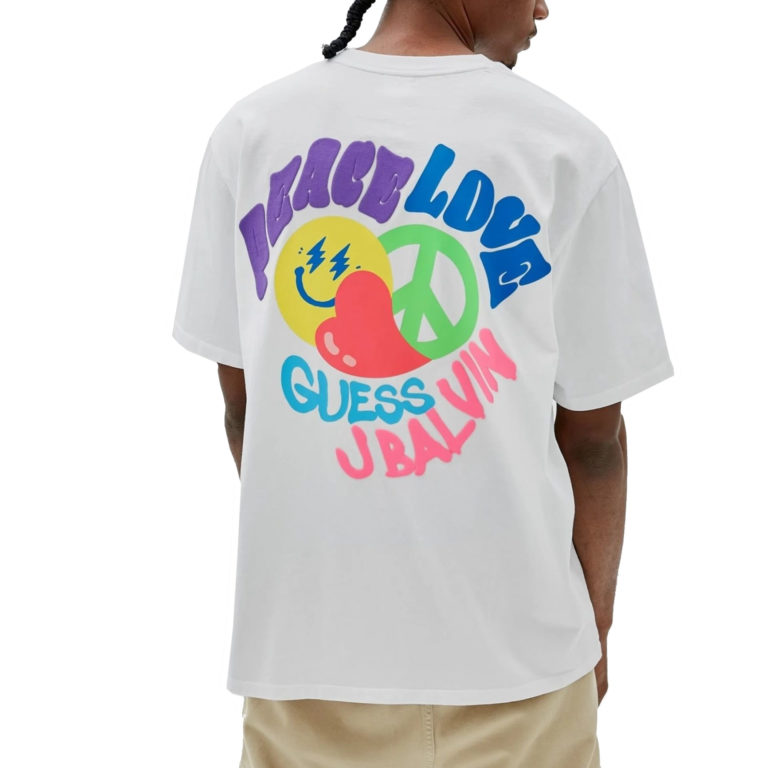 Camiseta Peace love tee J Balvin x Guess Originals