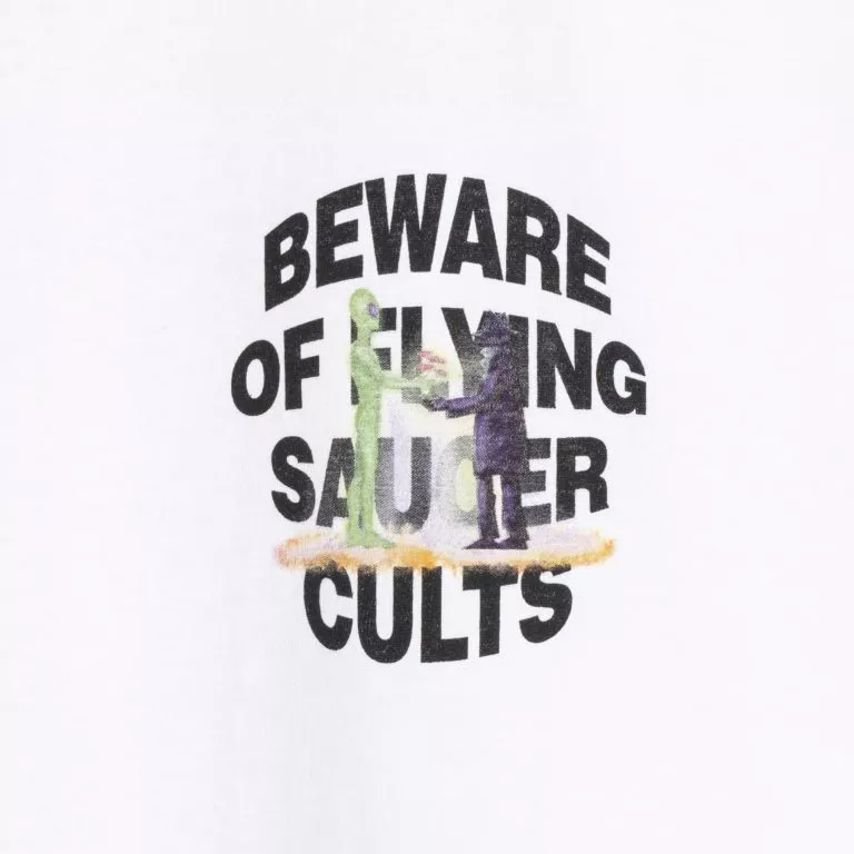 comprar Camiseta Saucer cult Real Bad Man blanco
