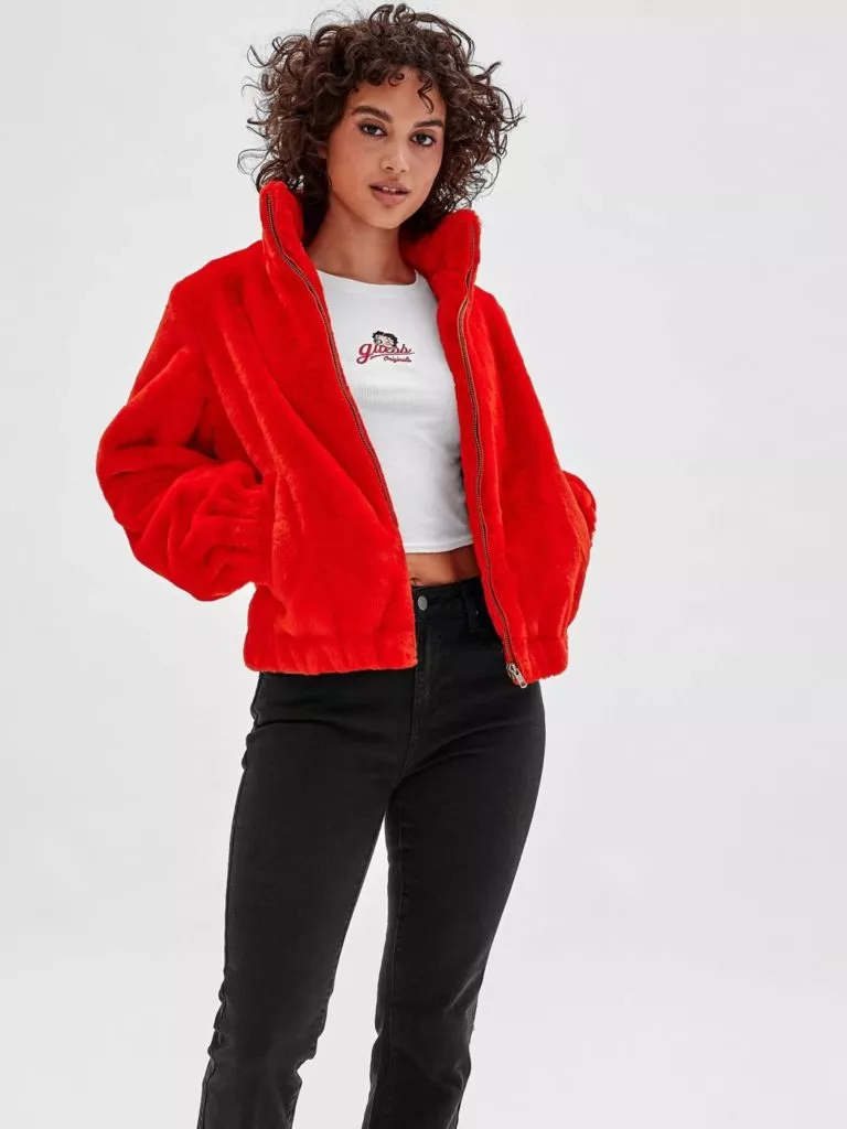 comprar Chaqueta Betty fur jacket Guess Originals x Betty Boop
