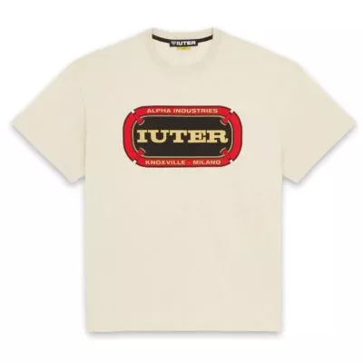 Comprar Camiseta Mat tee Alpha industries X Iuter crema